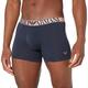 Emporio Armani Men's Shiny Logoband Boxer Shorts, Navy, S