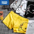 TAKARA TOMY-Boxer imprimé Pokemon Pikachu pour homme sous-vêtement en coton respirant caleçon