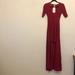 Free People Dresses | Free People Long Red High Low Cotton Dress, Size Xs | Color: Red | Size: Xs