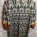 Anthropologie Dresses | Anthropologie By Sachin & Babi Print Dress With Orange Cuffs. Nwt | Color: Black/White | Size: Xxsp