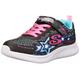 Skechers Girl's Jumpsters Wishful Star Sneaker, Black Synthetic Pink Trim, 12.5 UK