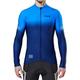 FDX Men’s Cycling Jersey, Super Roubaix Thermal Cycling Jacket, Windproof Winter Cycle Top, Full Zipper, Water Resistant and Breathable Long Sleeve High Viz Shirt,Running,Bike Clothing (Blue-S)