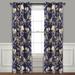 Lush Decor Farmhouse Bird And Flower Insulated Grommet Blackout Window Curtain Panel Pair