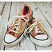 Converse Shoes | Floral Converse Sneakers Size 7 | Color: Tan/Brown | Size: 7