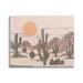 Stupell Industries Summer Sun Desert Canyon Saguaro Cactus Plants Giclee Texturized Art by Ziwei Li Canvas in White | 36 H x 48 W x 1.5 D in | Wayfair