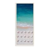 Stupell Industries Umbrella Beach Coast Deep Waters Aerial Painting Oversized Stretched Canvas Wall Art By Lauren Jane Canvas, in Blue | Wayfair