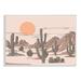Stupell Industries Summer Sun Desert Canyon Saguaro Cactus Plants Giclee Texturized Art by Ziwei Li Canvas in Orange | Wayfair aj-669_wd_10x15