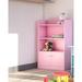 Zoomie Kids Sunnydale 42.3" H x 23.8" W Book Display Wood in Pink | 42.3 H x 23.8 W x 9.5 D in | Wayfair ZMIE5832 43176997