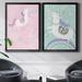 Gemma Violet Love Unicorn - 2 Piece Graphic Art Set Canvas, Solid Wood in Blue/Green/Pink | 3 D in | Wayfair C3B1A31ACDDA48CE849153E817E54A8F