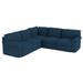 Black/Blue/Brown Reclining Sectional - Wayfair Custom Upholstery™ Amari 94" Wide Corner Sectional | 31 H x 94 W x 94 D in