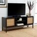 Sand & Stable™ Prudhoe TV Stand for TVs up to 55" Wood in Brown | Wayfair 6DCEA264FEE84569BCCA231A4327A659