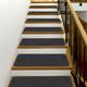 Black/Brown 0.3 x 8.5 W in Stair Treads - Andover Mills™ Idlewild Non Skid Stair Tread Synthetic Fiber | 0.3 H x 8.5 W in | Wayfair