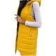 Women's Long Down Vest Sleeveless Warm Jacket Padded Gilet,Autumn Winter Hooded Long Down Vest Outerwear Warm Padded Jacket Coat Oversized Sleeveless Portable Quilted Vest for Women