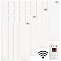 MYLEK Panel Heater Radiator Wifi Smart App Electric 2000W With Thermostat - Wall Mounted or Floor Standing Lot 20 Compliant - Bathroom IP24 Rated - for Homes, Offices and More (2KW)