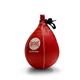Geezers Boxing Elite Pro Speedball, Boxing Speed Bag for Training, Leather Punching Bag Speed Ball for Ceiling, Hanging Speed Balls (S, Red)