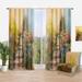 Designart 'Stone Stairs In The Blossoming Forest' Traditional Curtain Single Panel