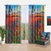 Designart 'Blossoming Poppy Fields With Distant Tree' Traditional Curtain Single Panel