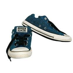 Converse Shoes | Converse Chuck Taylors All Star Blue Fly Knit 662338f Juniors 3 Low Top Sneakers | Color: Blue | Size: 3bb