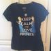 Disney Shirts & Tops | Girls Disney Frozen Black Graphic Tee Anna Elsa | Color: Black | Size: 14g