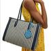 Kate Spade Bags | Bf Sale Kate Spade Market Striped Blue Tote Medium Bag New | Color: Blue/White | Size: Os