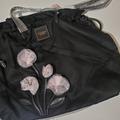 Victoria's Secret Bags | (Nwt) Victoria's Secret Drawstring Flower Tote Bag | Color: Black | Size: Os