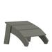 Sawyer Modern All-Weather Poly Resin Wood Adirondack Ottoman Foot Rest in Gray [JJ-C14309-GY-GG] - Flash Furniture JJ-C14309-GY-GG