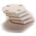 Mercer41 Marble Coaster Marble, Granite in White | 0.4 H x 4 D in | Wayfair AB089A4858CD408C9E209493FB0AB287