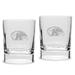 Kent State Golden Flashes 2-Piece 11.75oz. Square Double Old Fashioned Glass Set