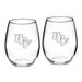 UCF Knights 2-Piece 21oz. Stemless Wine Glass Set