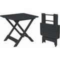 Spetebo - Table de jardin tevere 80x72x70 - couleur : anthracite