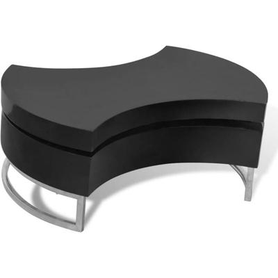 Vidaxl - Couchtisch Form-Verstellbar Hochglanz Schwarz Image