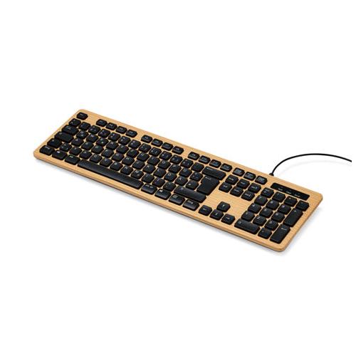Tastatur in Holzoptik