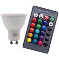 Silamp - Lampadina led attacco GU10 3W rgb Cambia Colore Telecomando incluso M1-GU10RGB