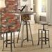 Corkscrew Industrial Design Adjustable Dining Bar Pub Set