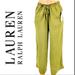 Ralph Lauren Pants & Jumpsuits | Lauren Ralph Lauren Drawstring Pants | Color: Gold/Green | Size: 8