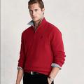 Polo By Ralph Lauren Sweaters | Men’s Polo Ralph Lauren French Rib Quarter-Zip Mock Neck Sweater Top | Color: Red | Size: Various
