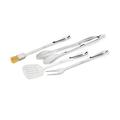 All-Clad 4 Piece Asorted Kitchen Utensil Set Stainless Steel in Gray | Wayfair 2100100527