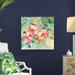 Bay Isle Home™ Hibiscus Garden III by Danhui Nai - Wrapped Canvas Painting Print Canvas in Green/Red | 30 H x 30 W x 1.25 D in | Wayfair
