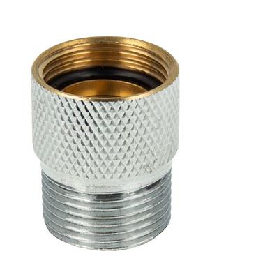 Schlauchplatzsicherung 3/4 Zoll, für Wasch- und Spülmaschinenschläuche, Messing verchromt - Tecuro Image