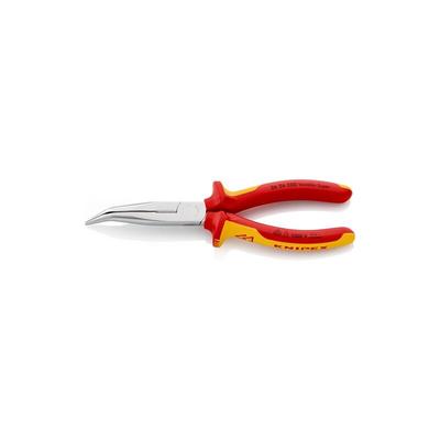 Knipex - Flachrundzange L.200mm 40Grad gew.VDE Mehrkomp.-Hüllen