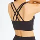 Nepoagym – soutien-gorge de sport MAGIC Criss Cross Support moyen brossé doux pour la gymnastique