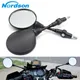 Personnalisé Noir Pliant Universel Moto Miroir moto Rétroviseurs Rétroviseur 8mm 10mm Pour yamaha