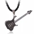 Collier de guitare en acier inoxydable plaqué pierre cuivre titane acier inoxydable musique guitare