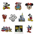 Bande dessinée de haute qualité Mickey Minnie Mouse patch feux d'artifice brodé pour fer à repasser