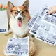 Jouets à mâcher en papier pour chiens journal amusant son de frottement petits et moyens chiens