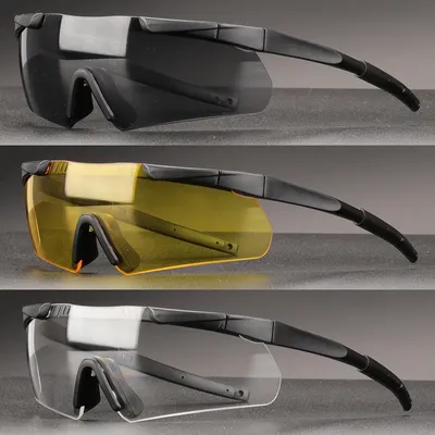 Lunettes de soleil tactiques pour hommes style militaire moto Sport de plein air coupe-vent