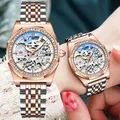 CHENghts-Montre mécanique automatique pour femme montres-bracelets étanches horloge élégante pour