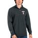 Men's Antigua Heathered Charcoal Texas Rangers Action Quarter-Zip Pullover Sweatshirt