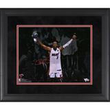 "Dwyane Wade Miami Heat Deluxe Framed Autographed 11"" x 14"" Spotlight 2013 NBA Finals Championship Photograph"