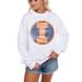 Women's Gameday Couture White Illinois Fighting Illini Run It Back Perfect Crewneck Pullover Sweatshirt